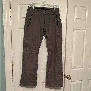 Oakley Gray Men’s Ski/Snowboard Pants with Pockets